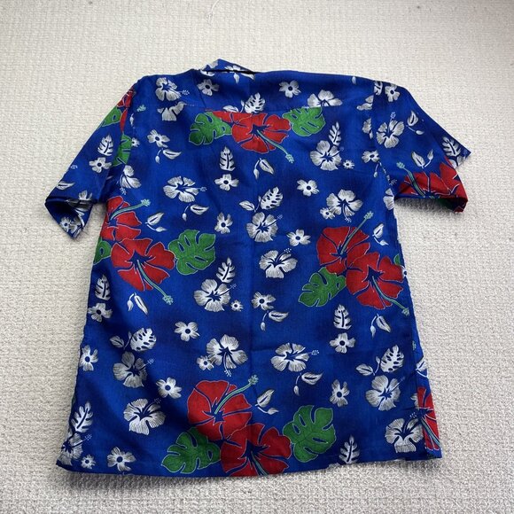Lot x5 Bulk VTG Hawaii Floral Button Shirt Men L/XL Boats Palms Tree Party Read - Picture 9 of 15